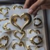 Anti-Tarnish Gold Heart Catch Hair Clip
