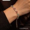 Multicolor Square Stone Bracelet