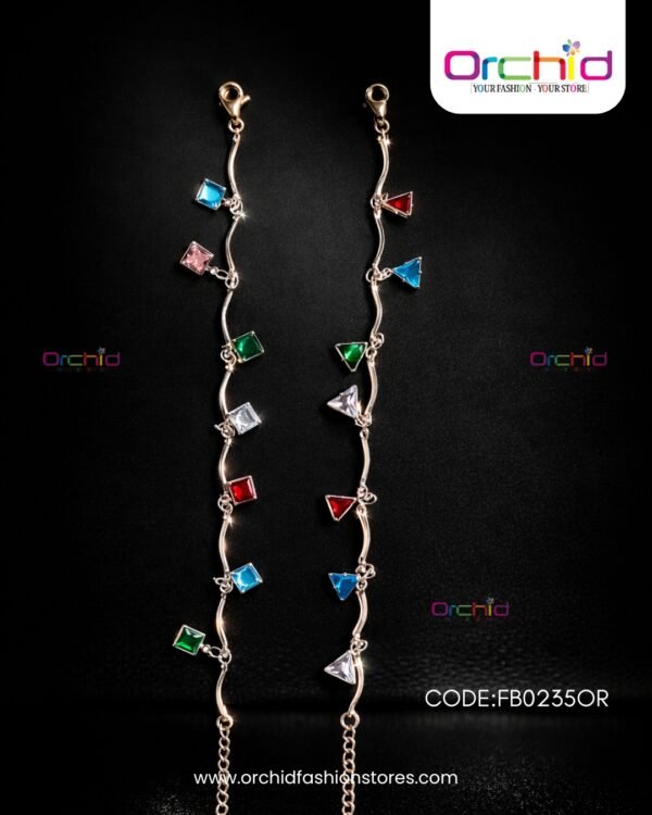 multicolor crystal bracelet for women