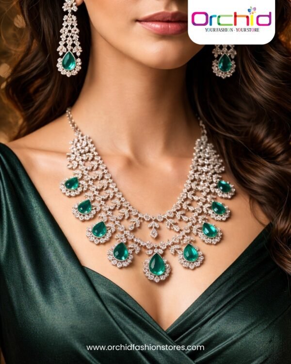 ORCHID FASHIONS (14) Bridal jewellery set