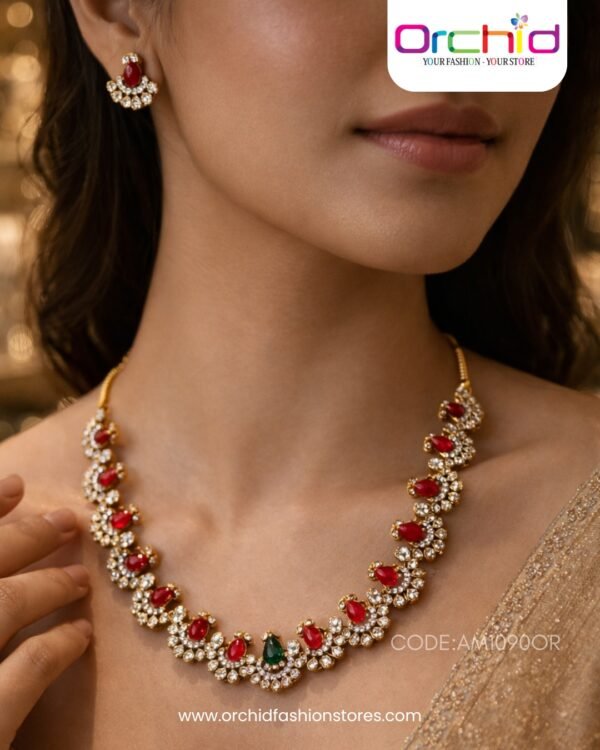 ORCHID FASHIONS (19) Antique Mala Necklace | Best Fancy Store in Palakkad – Orchid Fashions