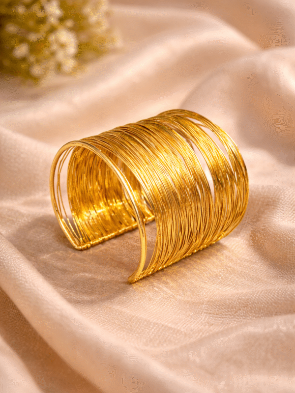 best fancy store in palakkad -Gold Fancy Bracelet – Elegant Wire Cuff Design best fancy store in palakkad -Gold Fancy Bracelet – Elegant Wire Cuff Design