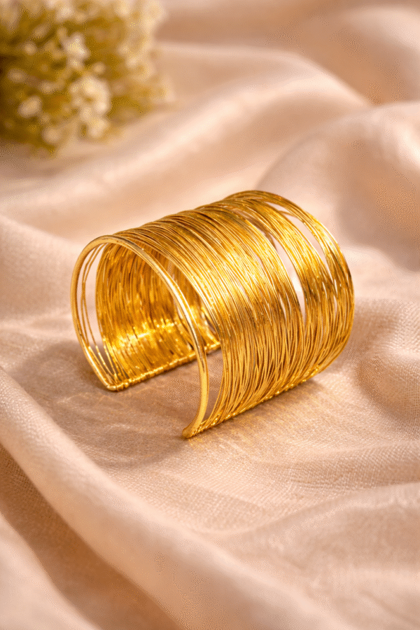 best fancy store in palakkad -Gold Fancy Bracelet – Elegant Wire Cuff Design best fancy store in palakkad -Gold Fancy Bracelet – Elegant Wire Cuff Design