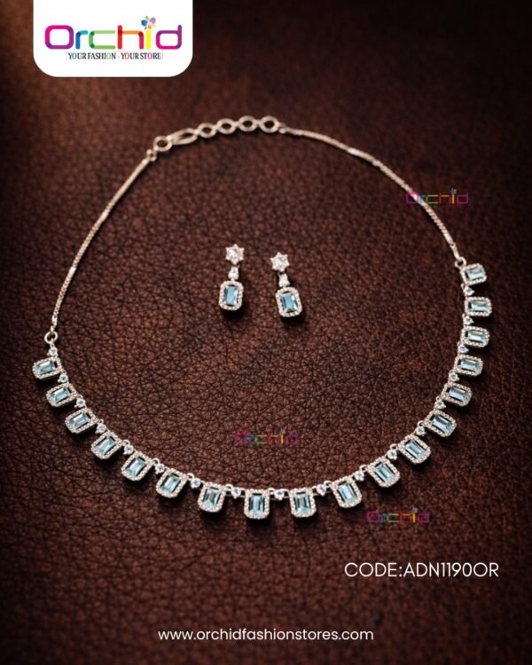 necklace rubby stone online orchid fashion (5) Stone Necklace Set with Earrings